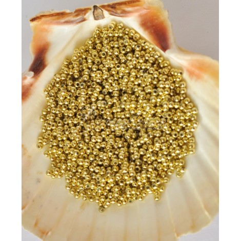 plastove perle zlaté 3mm