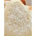 plastové perle 4mm biele