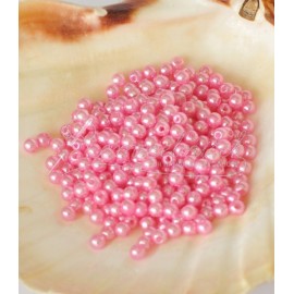 plastove perle 4mm rúžové
