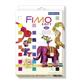 FIMO Soft sada 24 farieb RETRO + 4 vykrajovačky zadarmo