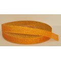 ozdobná stuha brokátová oranžovo zlatá 12mm