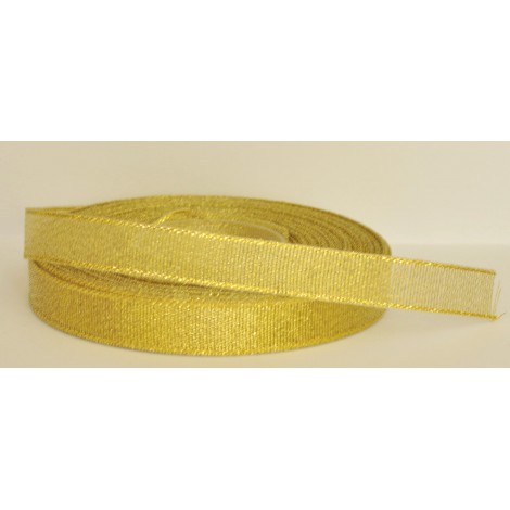 ozdobná stuha brokátová zlatá 12mm