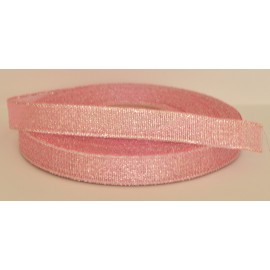 ozdobná stuha brokátová ružovo strieborná 25mm