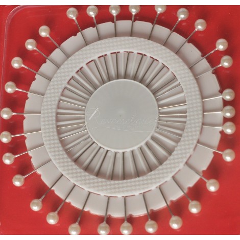 špendlíky 64mm biela perleť
