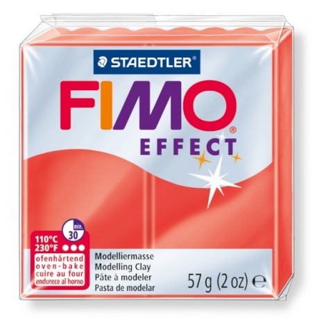 FIMO efekt červená 57g