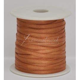 satenová stuha 3mm bledo medená