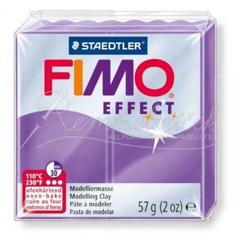 FIMO efekt transparentná fialová 57g
