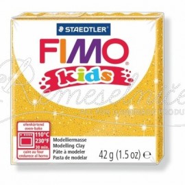 FIMO kids zlatá s trblietkami 42g