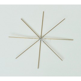 Drátené hviezdy - hviezda zlata 8cm