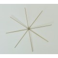 Drátené hviezdy - hviezda zlata 15cm