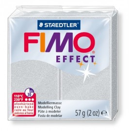 FIMO efect metalická strieborná 57g