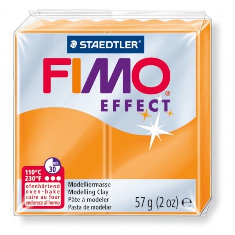 FIMO efekt transparentná oranžová 57g