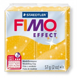 FIMO efect zlatá s trblietkami 57g