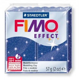 FIMO efect modrá s trblietkami 57g