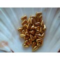 plastova  perla kvapka 6x10 mm zlatá