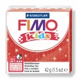 FIMO kids červená s trblietkami 42g