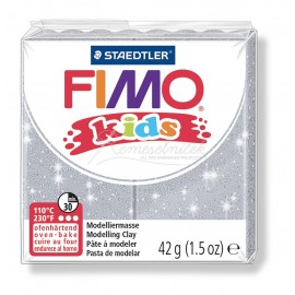 FIMO kids šedá s trblietkami 42g