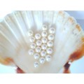 plastové perly 10mm krémové